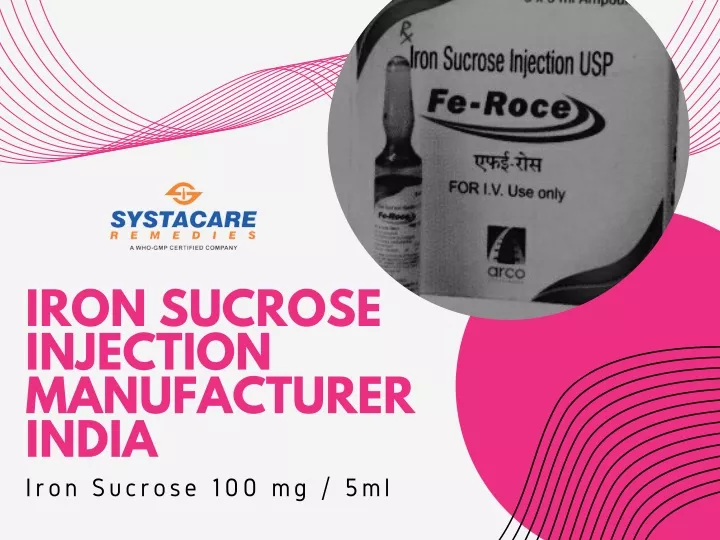 iron sucrose injection manufacturer india iron