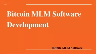 bitcoin mlm software development