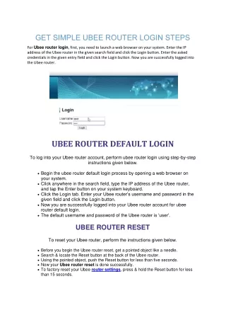 Ubee Router Login & Reset | How to Setup & Connect Ubee Router