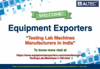 equipment exporters