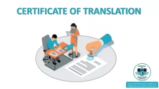 certificate of translation