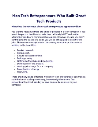 non tech entrepreneurs who built great tech
