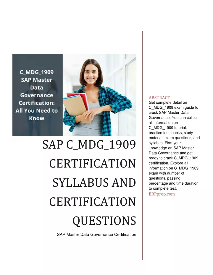 abstract get complete detail on c mdg 1909 exam