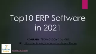 Top 10 ERP Software in 2021_Technology Counter