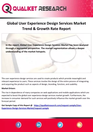 global user experience design services market