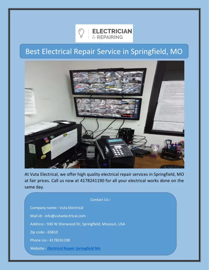 best electrical repair service in springfield mo