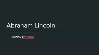 abraham lincoln