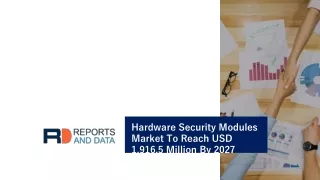 Hardware Security Modules Market To Reach USD 1,916.5 Million By 2027