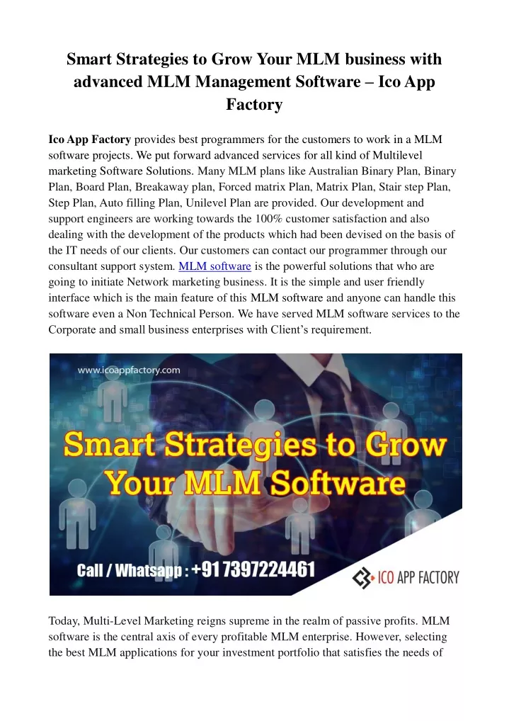 smart strategies to grow your mlm business with