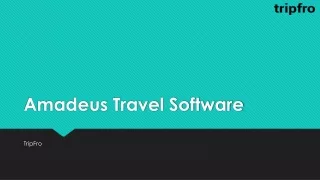amadeus travel software