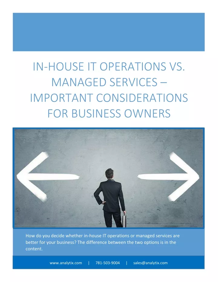 in house it operations vs managed services