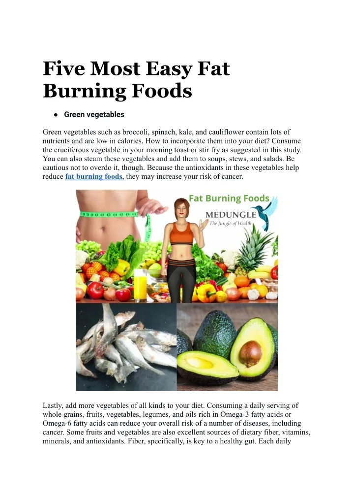 PPT - Five Most Easy Fat Burning Foods.docx PowerPoint Presentation ...