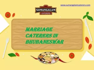 Marriage Caterers In Bhubaneswar