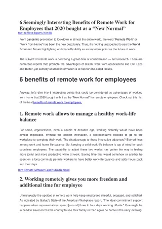Best remote IT experts in india