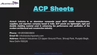 Premium Quality ACP Sheets