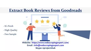 extract book reviews from goodreads