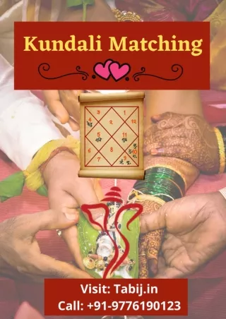 Kundali Milan- Kundali Matching by name and date of birth for Marriage  91-9776190123