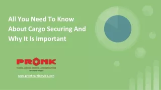 all you need to know about cargo securing and why it is important