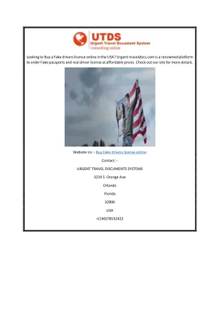 Buy Fake Drivers License Online  Urgent-traveldocs.com