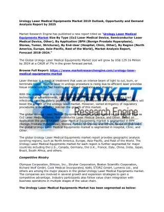 urology laser medical equipments market 2019