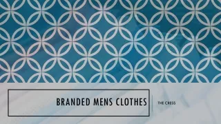 Branded Mens Clothes
