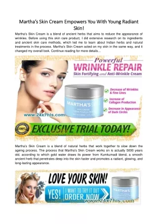 martha martha s skin cream s skin cream empowers