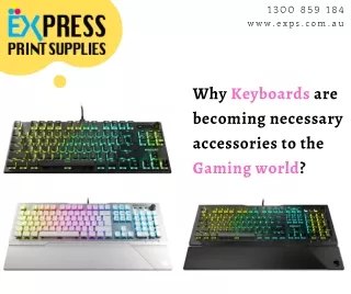 Why Keyboards are becoming necessary accessories to the Gaming world?