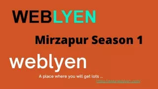 Mirzapur Season 1 Download| Ultimate Web Series