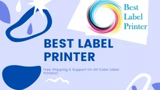 best label printer free shipping support