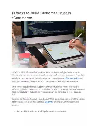 11 ways to build customer trust in ecommerce
