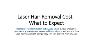 Laser Hair Removal Cost - What to Expect