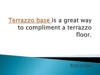 Terrazzo Contractor in Florida and Georgia