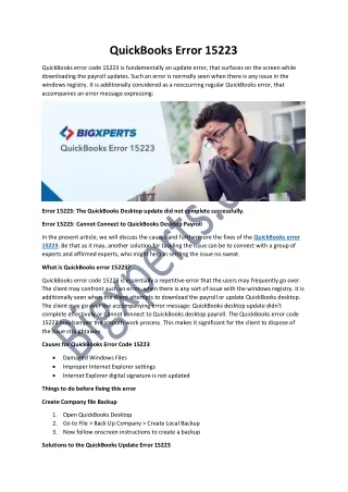 quickbooks error 15223