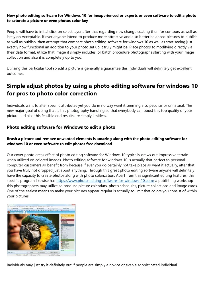 new photo editing software for windows