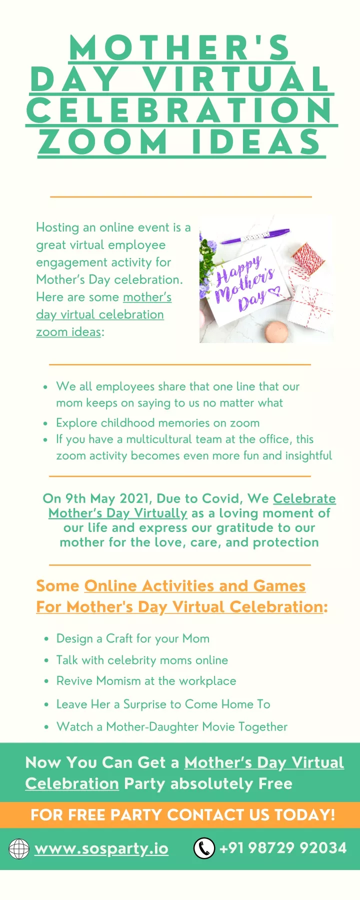 mother s day virtual celebration zoom ideas