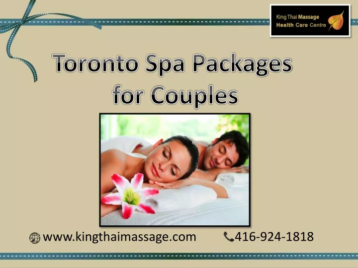 toronto spa packages for couples