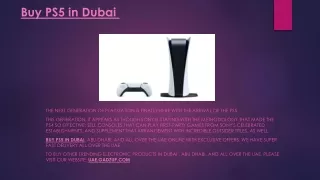 Buy PS5 in Dubai