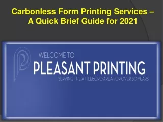 carbonless form printing services a quick brief