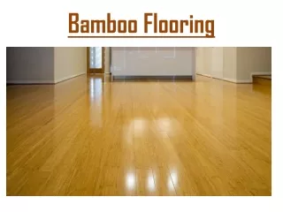 bamboo flooring