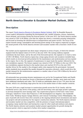 North America Elevator & Escalator Market Outlook, 2026 | Market Size