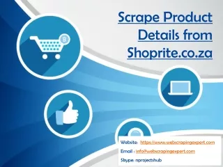 scrape product details from shoprite co za