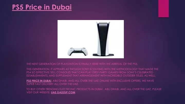 ps5 price in dubai