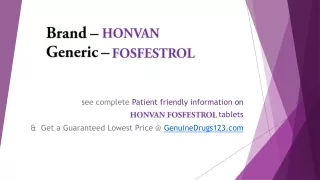 brand honvan generic fosfestrol