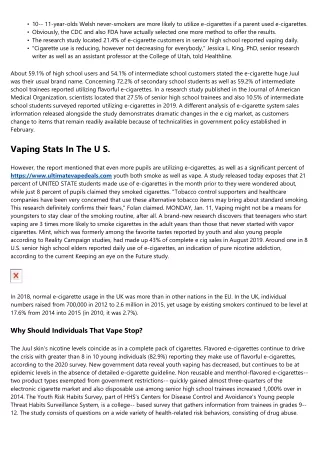 Variety Of Teens Vaping Hits Document High, Survey Programs