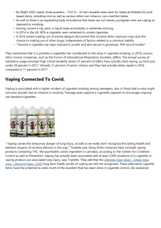 Much More Teens Are Vaping, And Numerous Think It's Pure Nicotine.