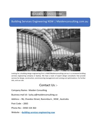 building services engineering