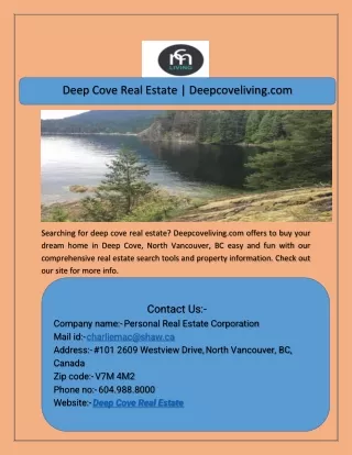 Deep Cove Real Estate  Deepcoveliving.com