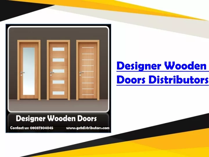 designer wooden doors distributors