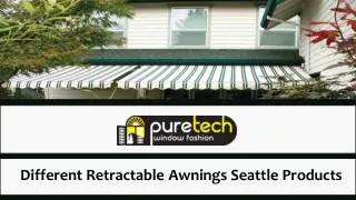 Different Retractable Awnings Seattle Products