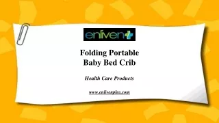 Buy Folding Portable Baby Bed Crib Online at EnlivenPlus